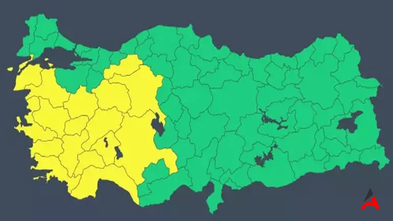 Türkiye'nin 17 Kentinde Sarı Alarmm
