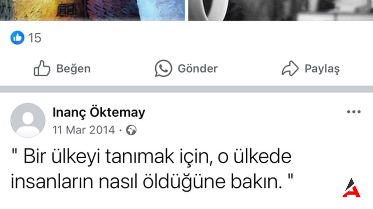 İnanç Öktemay'ın 10 Yıl Önceki Paylaşımı Gündemdee