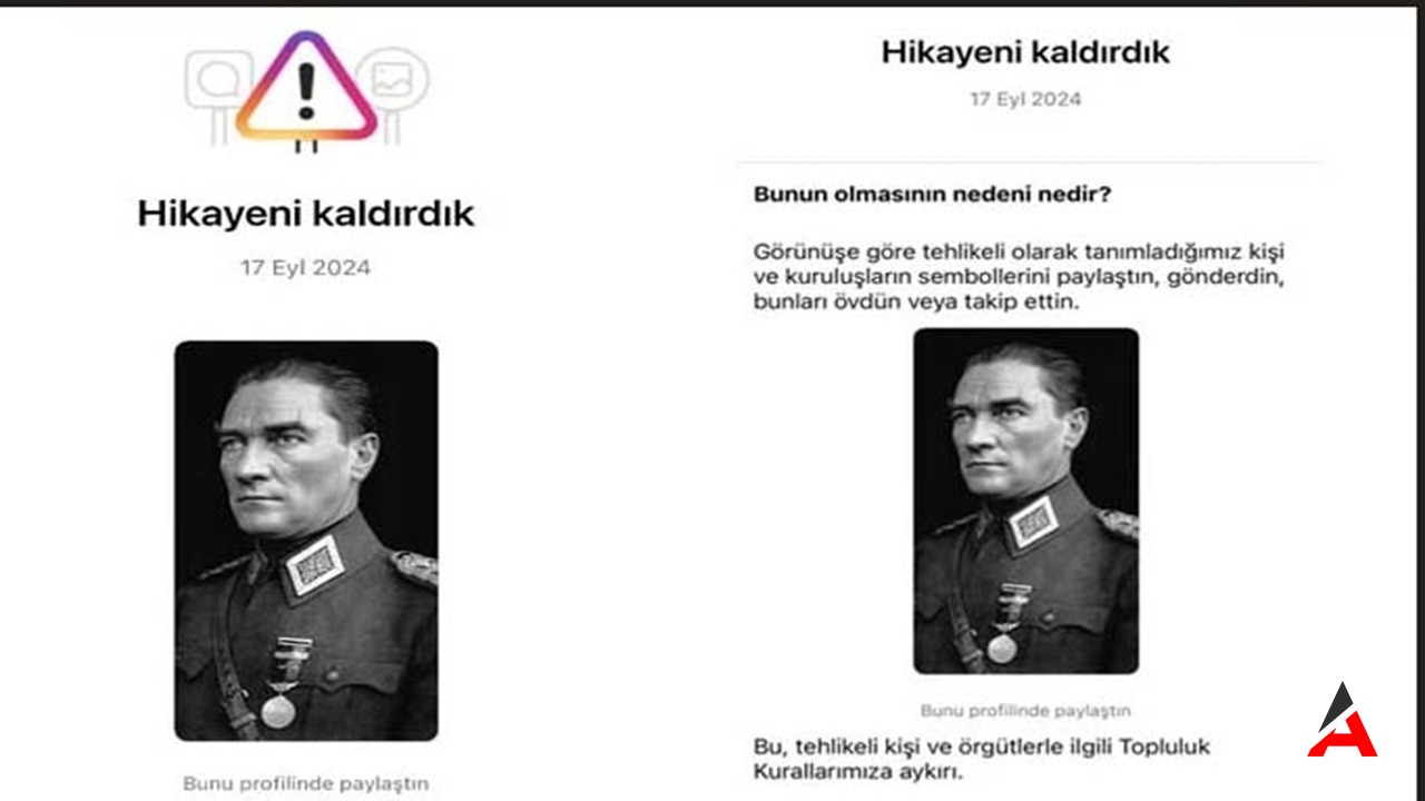 Instagram'dan Atatürk Fotoğrafına Şok Sansür