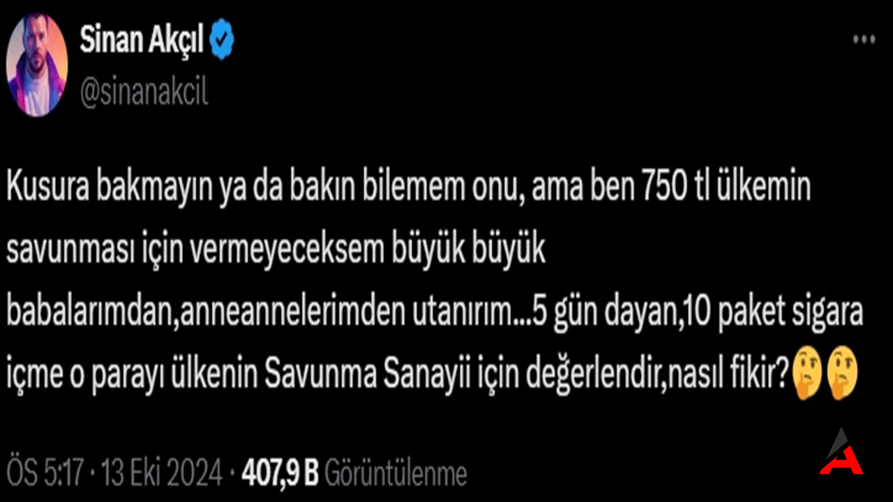 Kredi Kartı Vergisine Tepkiler Büyüyor Sinan Akçıl'dan Savunma Sanayi Fonu'na Destek!1