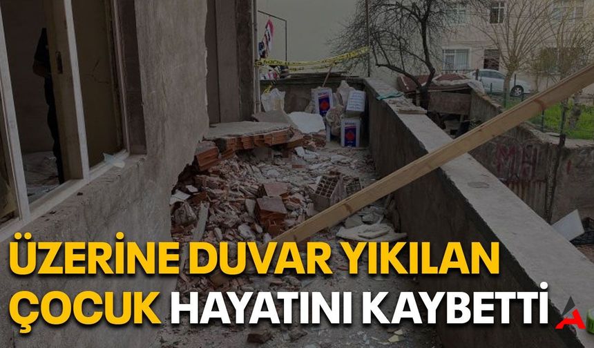 Kocaeli Derince'de Tadilat Kazası 14 Yaşındaki Çocuk Duvar Altında Hayatını Kaybetti!
