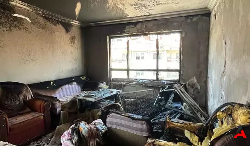 Ankara'da Kiracı Dehşeti Tahliye Edilmek Üzereyken Evini Ateşe Verip Kaçtı!
