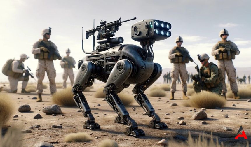 Gerçekten oldu! Silahlı Robot Köpekler Orduda Görev Almaya Başlıyor!